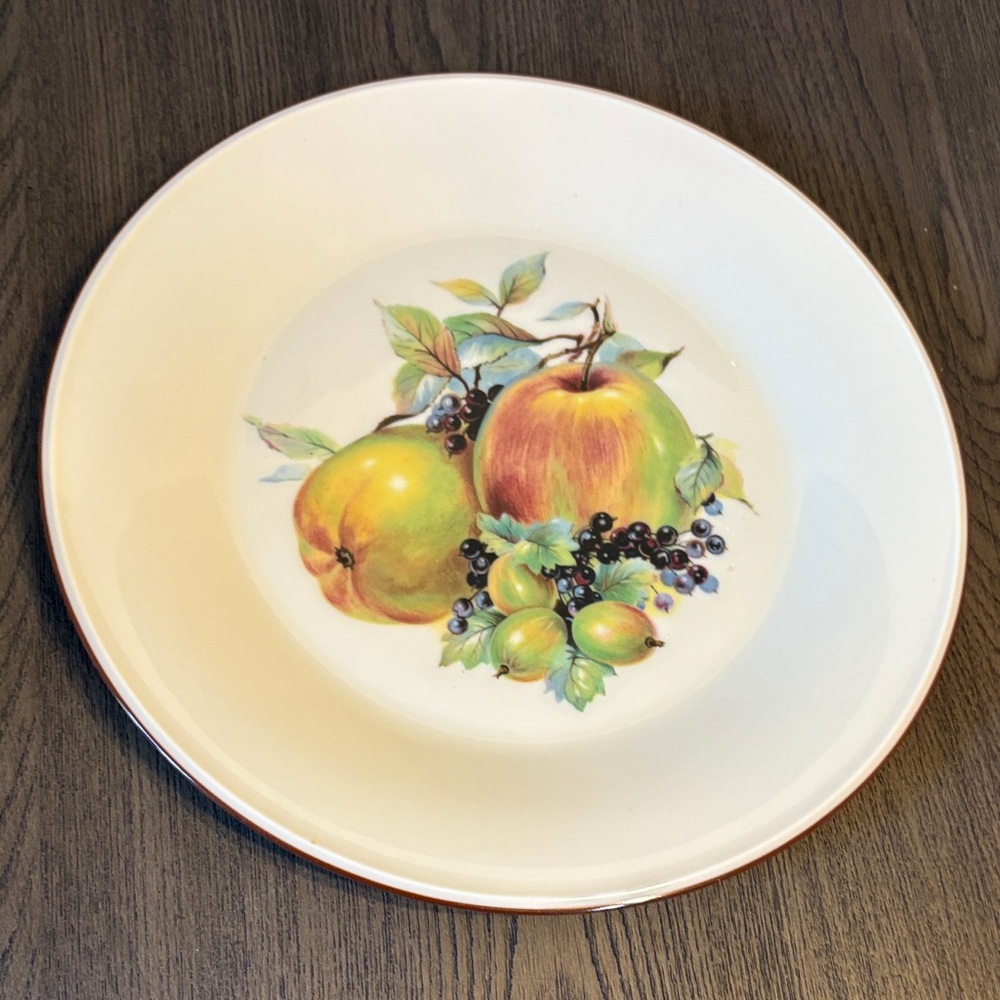 Lenox Vintage Fruit Motif Ceramic Dinner Plate